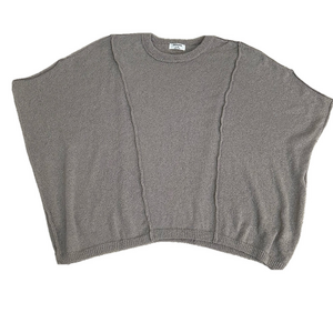 Zenana Elegant Tan Women's Short Sleeve Pullover Sweater